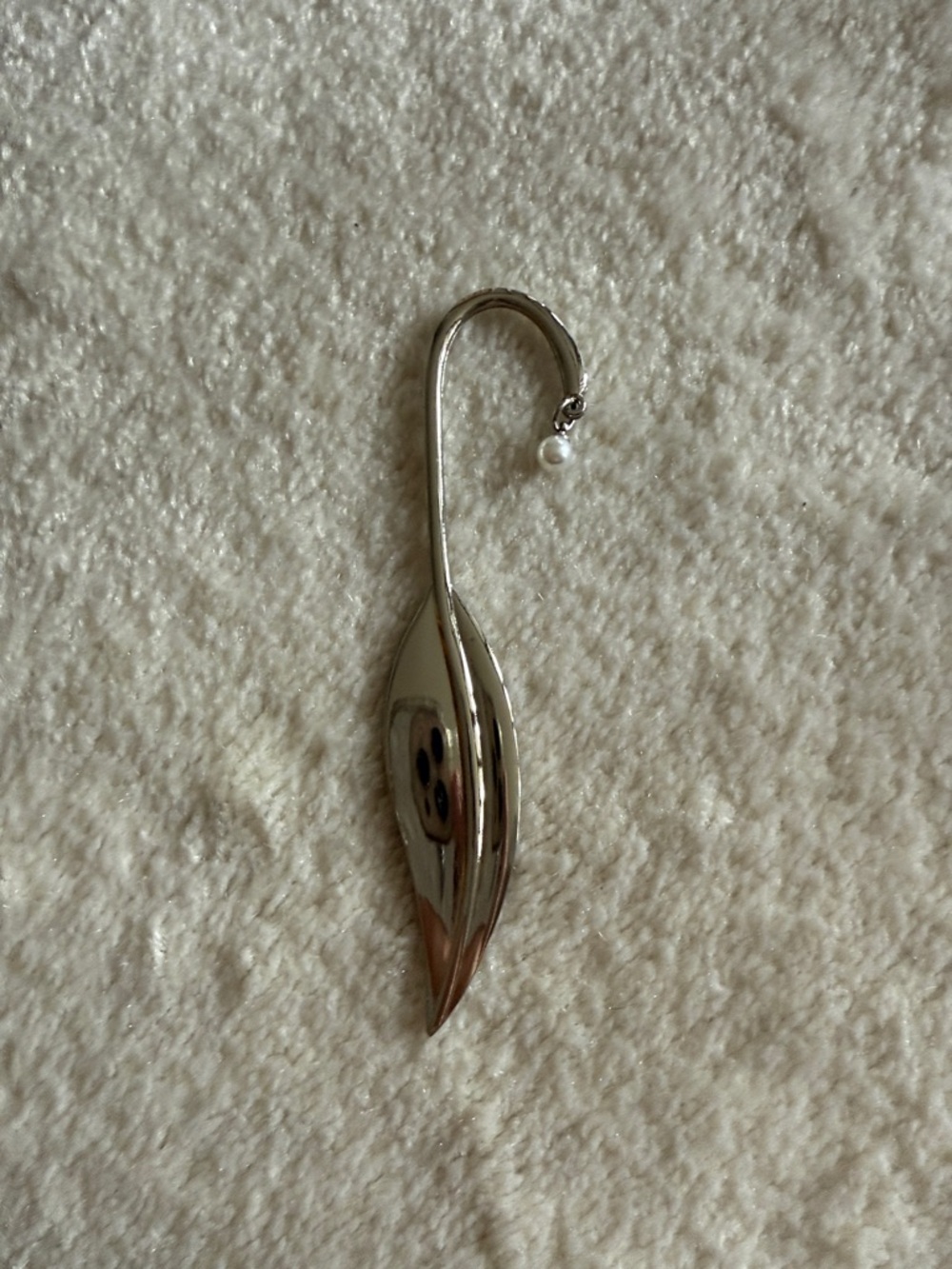 Silver bookmark, latter opener